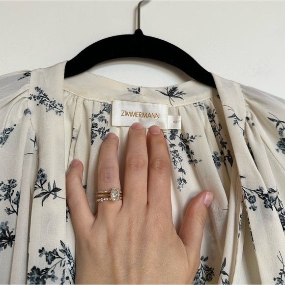 Zimmermann 100% Silk Floral Blouse - Picture 4 of 6